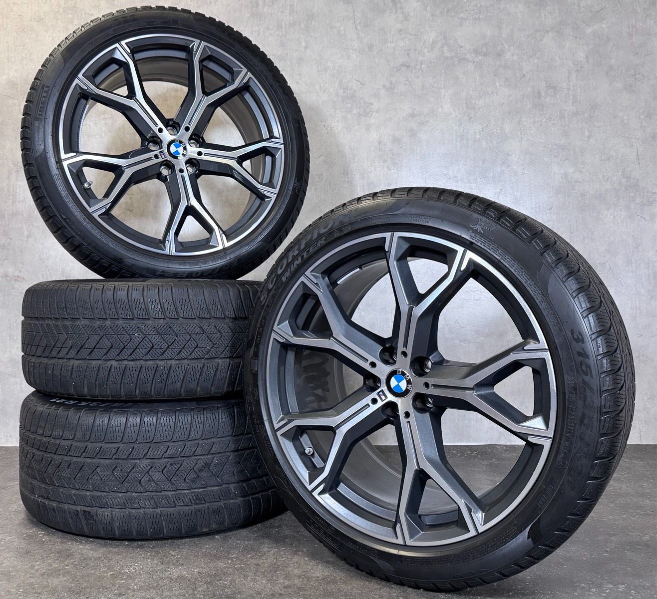 Original 21 Zoll BMW X5 G05 X6 G06 M 741 Winterräder Winterreifen