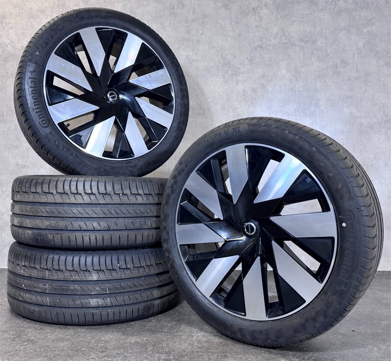 Original 21 Zoll Volvo XC90 Black Diamond Cut Sommerräder 3227004
