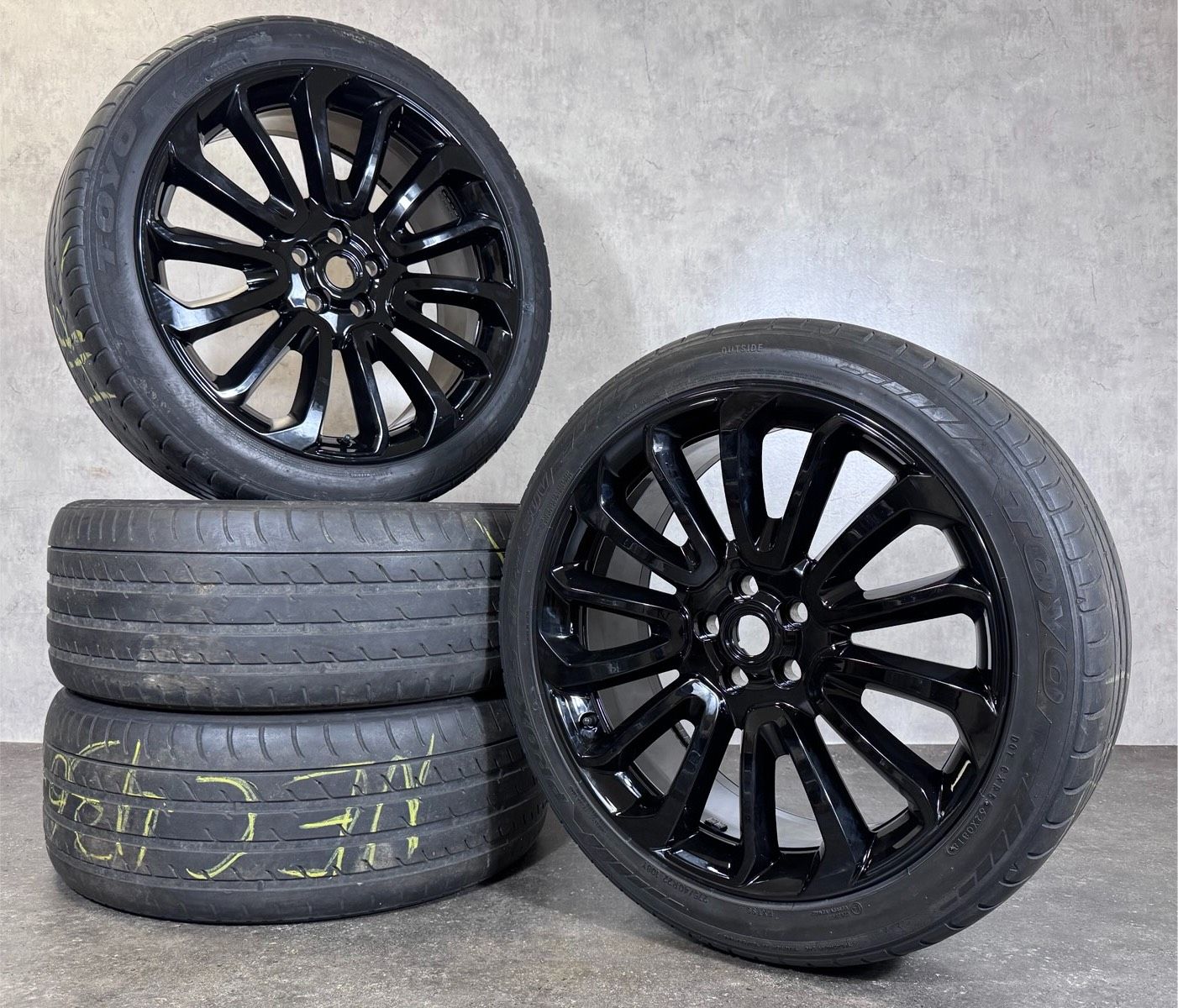 ORIGINAL 22 ZOLL LAND RANGE ROVER CK5M-1007-AB FELGEN SCHWARZ