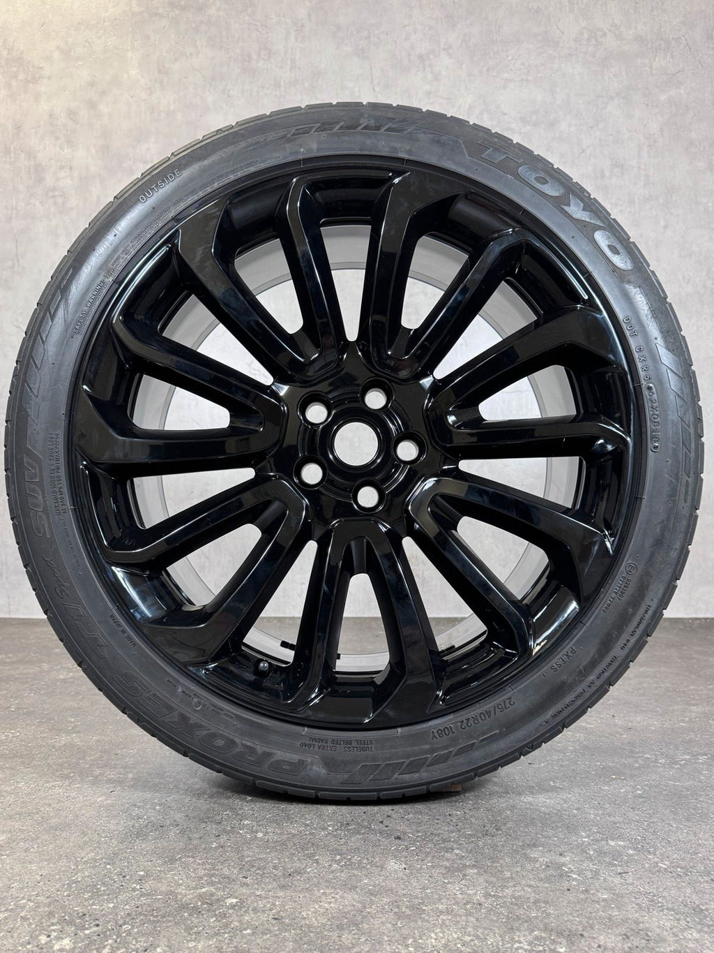 ORIGINAL 22 ZOLL LAND RANGE ROVER CK5M-1007-AB FELGEN SCHWARZ