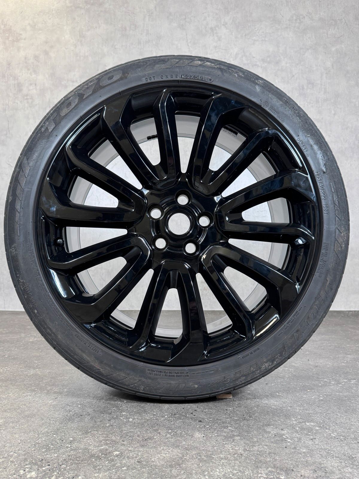 ORIGINAL 22 ZOLL LAND RANGE ROVER CK5M-1007-AB FELGEN SCHWARZ