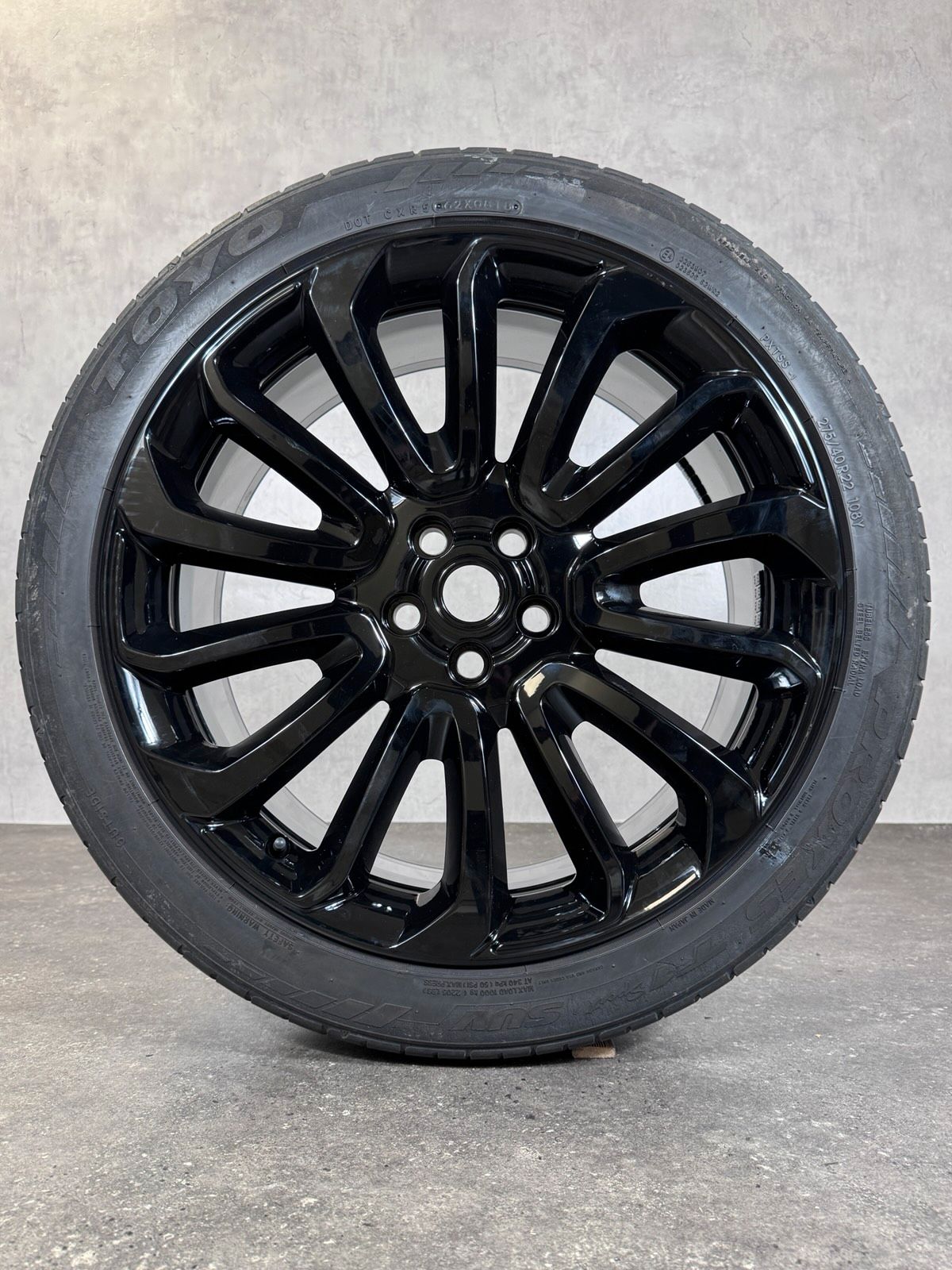 ORIGINAL 22 ZOLL LAND RANGE ROVER CK5M-1007-AB FELGEN SCHWARZ