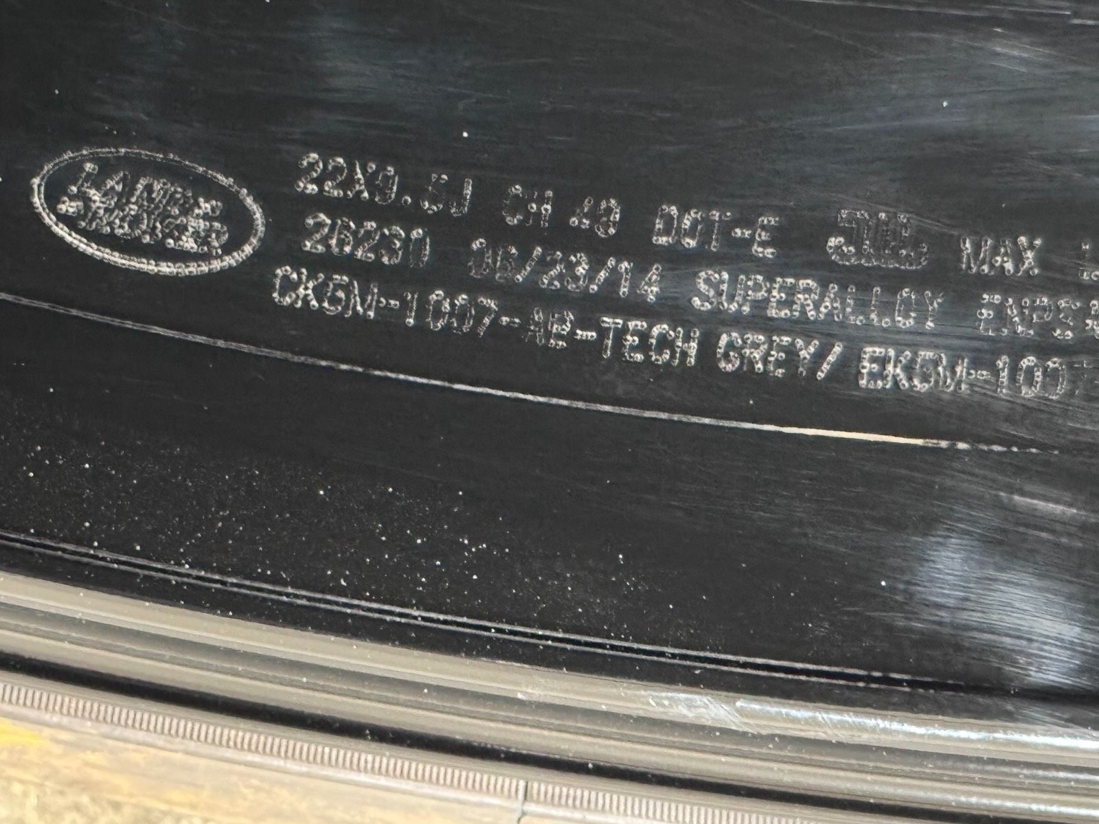 ORIGINAL 22 ZOLL LAND RANGE ROVER CK5M-1007-AB FELGEN SCHWARZ