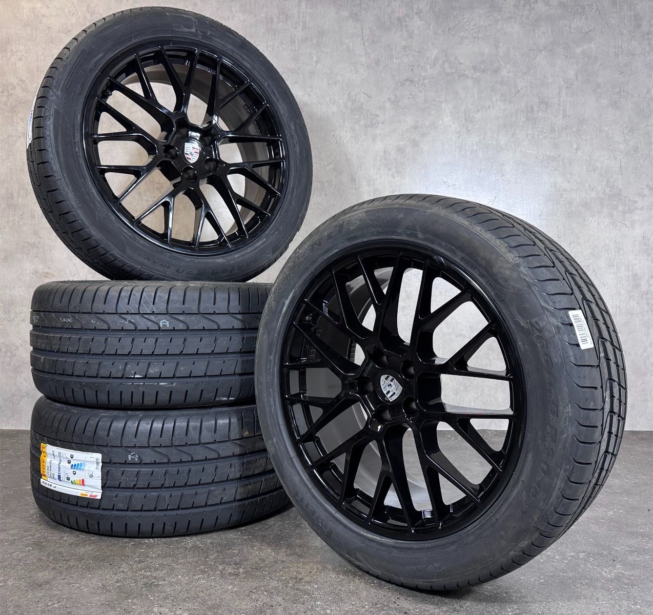 NEU ORIGINAL 20 ZOLL PORSCHE MACAN RS SPYDER SOMMERRÄDER 95B