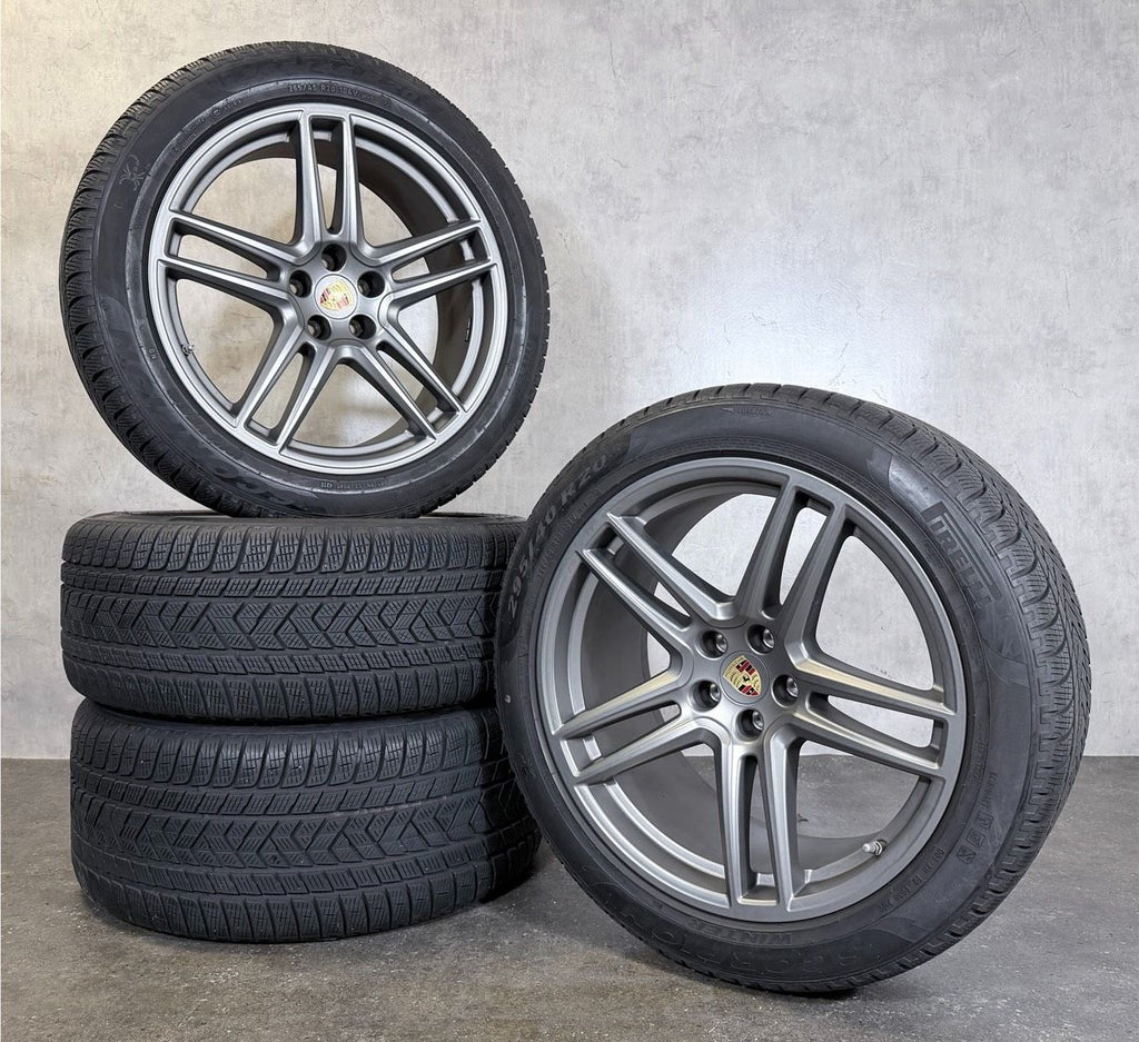 ORIGINAL 20 ZOLL PORSCHE MACAN II III 95B GRAU WINTERREIFEN