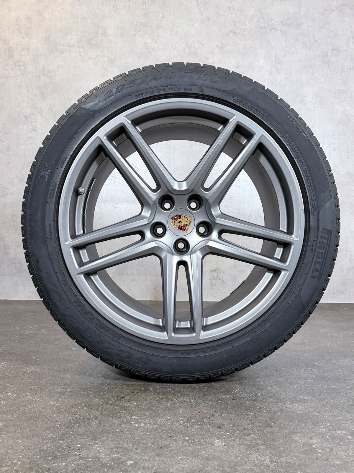 ORIGINAL 20 ZOLL PORSCHE MACAN II III 95B GRAU WINTERREIFEN