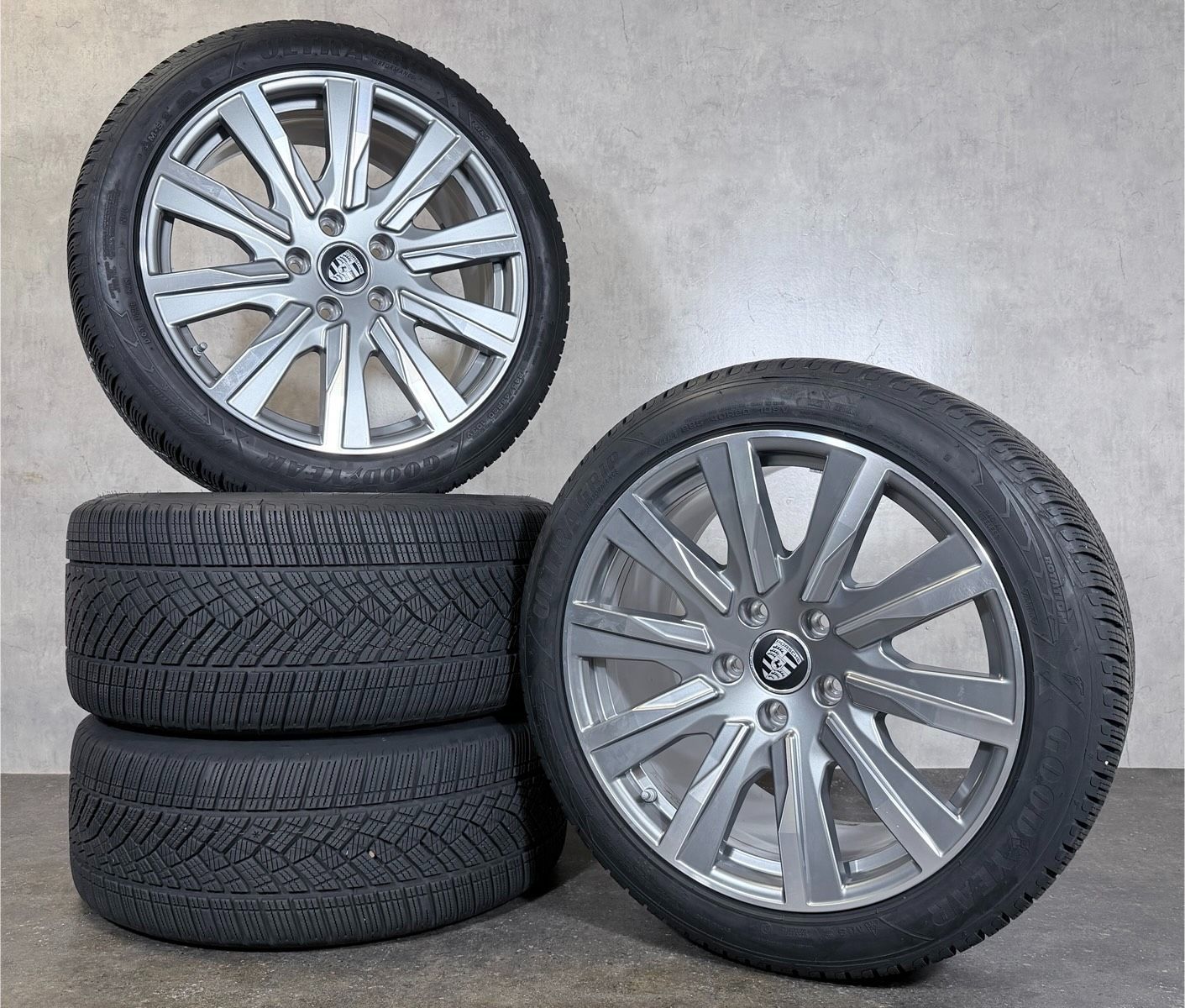 ORIGINAL 20 ZOLL PORSCHE TAYCAN 9J1 TEQ GRAU WINTERREIFEN