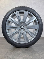 ORIGINAL 20 ZOLL PORSCHE TAYCAN 9J1 TEQ GRAU WINTERREIFEN