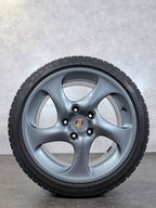 ORIGINAL 18 ZOLL PORSCHE 996 911 TURBO WINTERREIFEN GRAU
