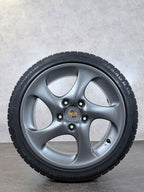ORIGINAL 18 ZOLL PORSCHE 996 911 TURBO WINTERREIFEN GRAU