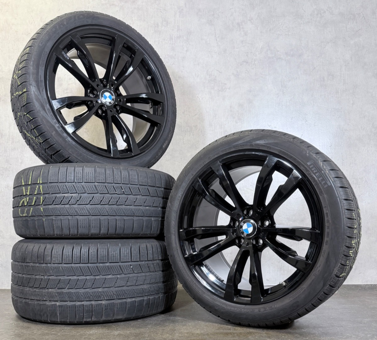 Winterräder 20 Zoll BMW X5 F15 X6 F16 Doppelspeiche M469 Alufelgen Black RDK