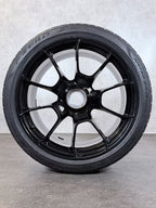 Porsche 992 Turbo 20 21 Zoll Exclusive Sommerräder Schwarz Seidenmatt