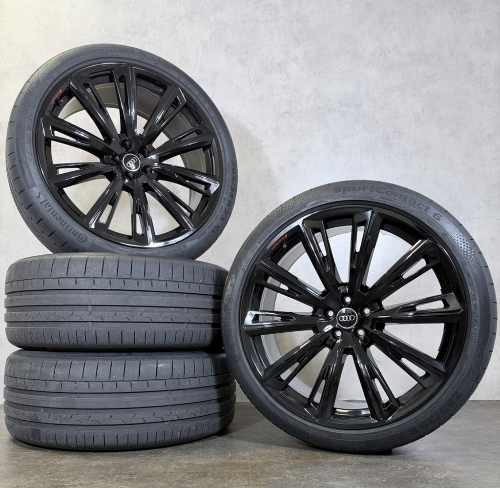 Audi Q8 SQ8 Felgen 23 Zoll 4M8 Sommerräder Trapezoid 4M8601025R schwarz glanz