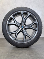 Original BMW X5 G05 X6 G06 M741 21 Zoll Winterräder Alufelgen M Y-Speiche 741M