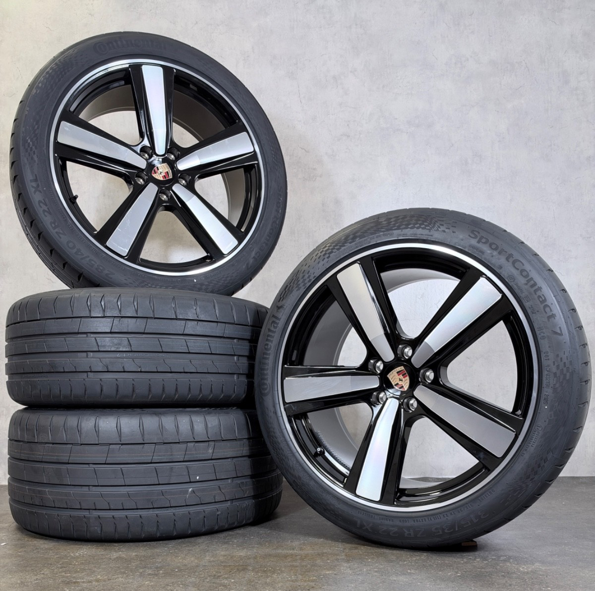 Sommerräder Cayenne Coupé E3-2 22" Original Exclusive Design Felgen 9YB