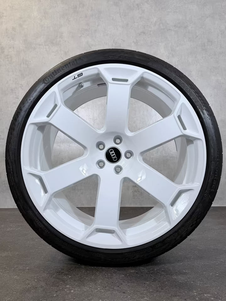Audi RS6 RS7 GT Felgen 22 Zoll 4K C8 Sommerräder Retro 4K0601025EB weiss