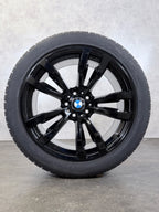 Winterräder 20 Zoll BMW X5 F15 X6 F16 Doppelspeiche M469 Alufelgen Black RDK