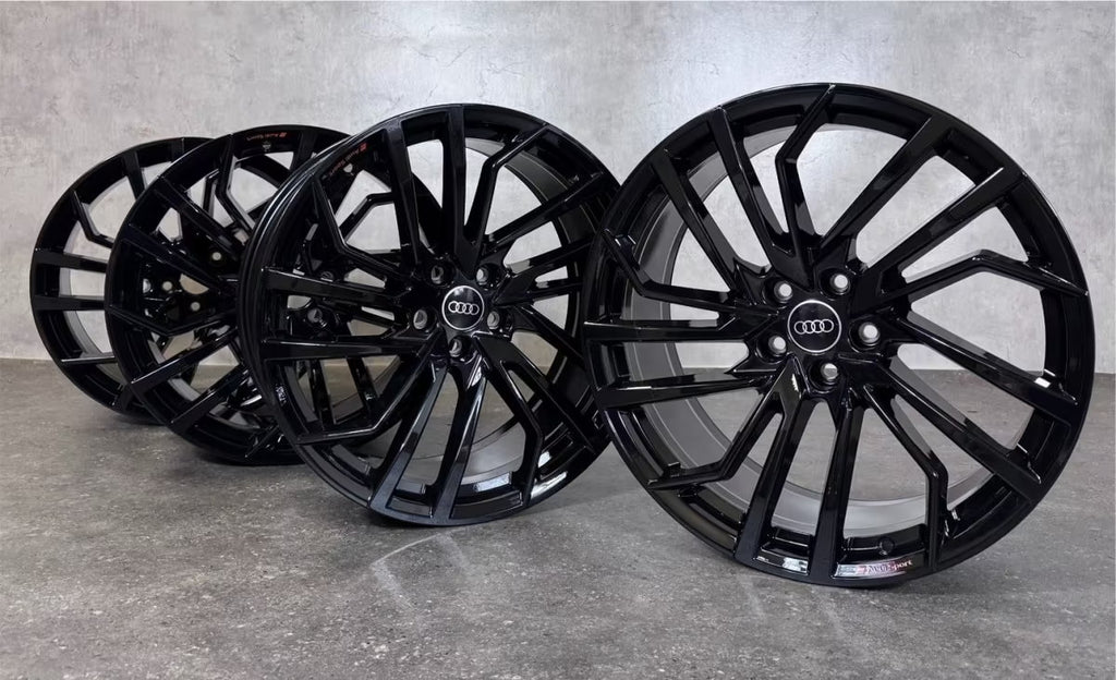 4 ORIGINAL 20" ALUFELGEN AUDI RS4 RS5 8W 8W0601025FE 9x20 ET22 SCHWARZ