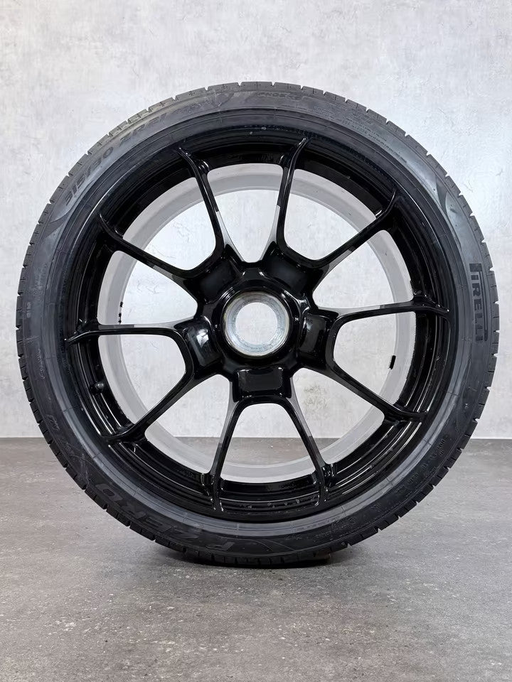 Porsche 992 Turbo 20 21 Zoll Exclusive Sommerräder Schwarz Seidenmatt