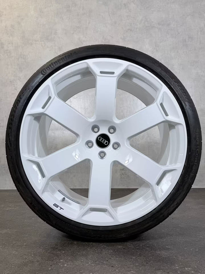 Audi RS6 RS7 GT Felgen 22 Zoll 4K C8 Sommerräder Retro 4K0601025EB weiss