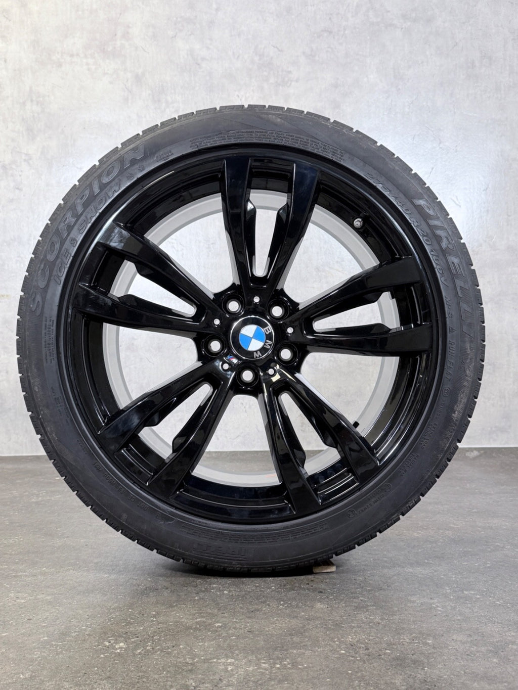 Winterräder 20 Zoll BMW X5 F15 X6 F16 Doppelspeiche M469 Alufelgen Black RDK