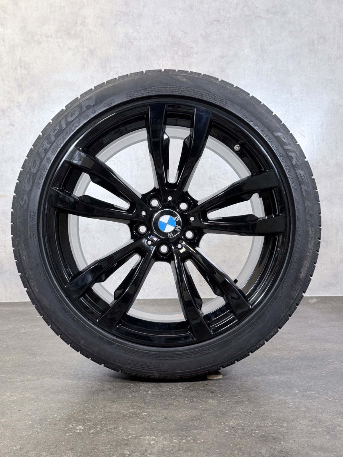 Winterräder 20 Zoll BMW X5 F15 X6 F16 Doppelspeiche M469 Alufelgen Black RDK