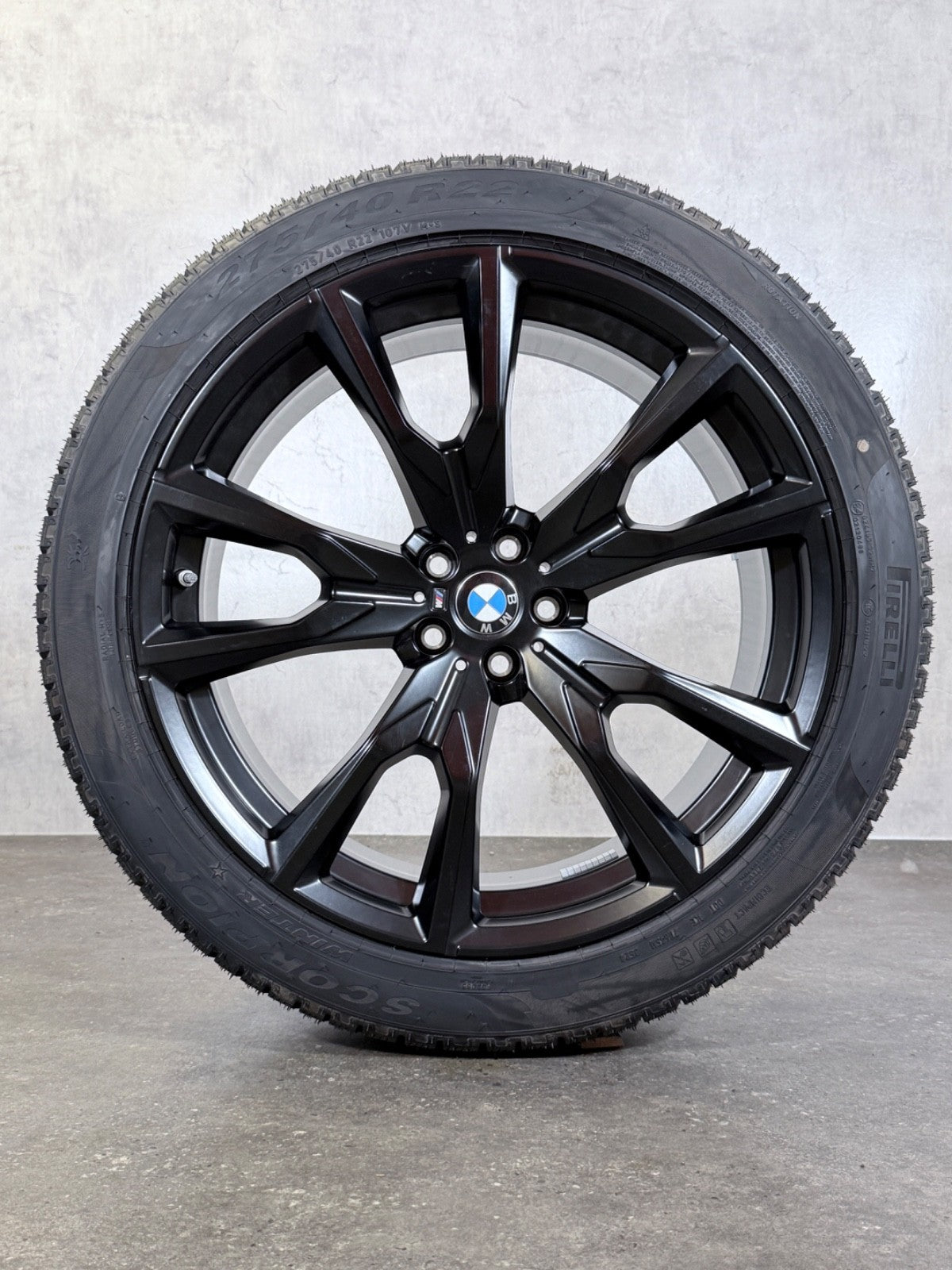 Original BMW Styling M755 X7 G07 22 Zoll Winterräder Alufelgen M V-Speiche 755M